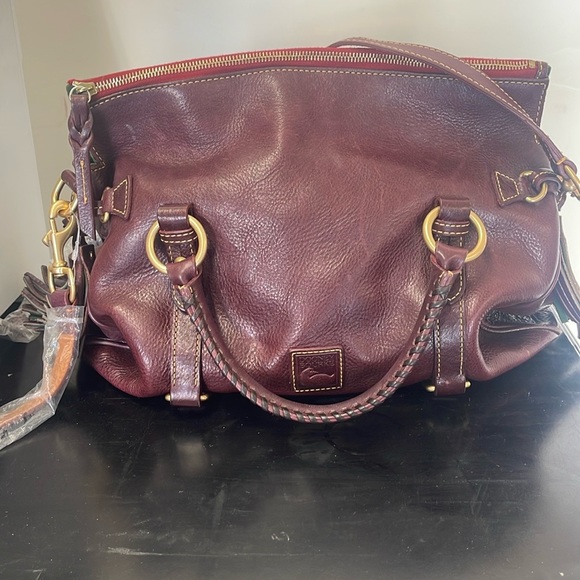 Plum color Dooney & Bourke Satchel - Picture 3 of 8